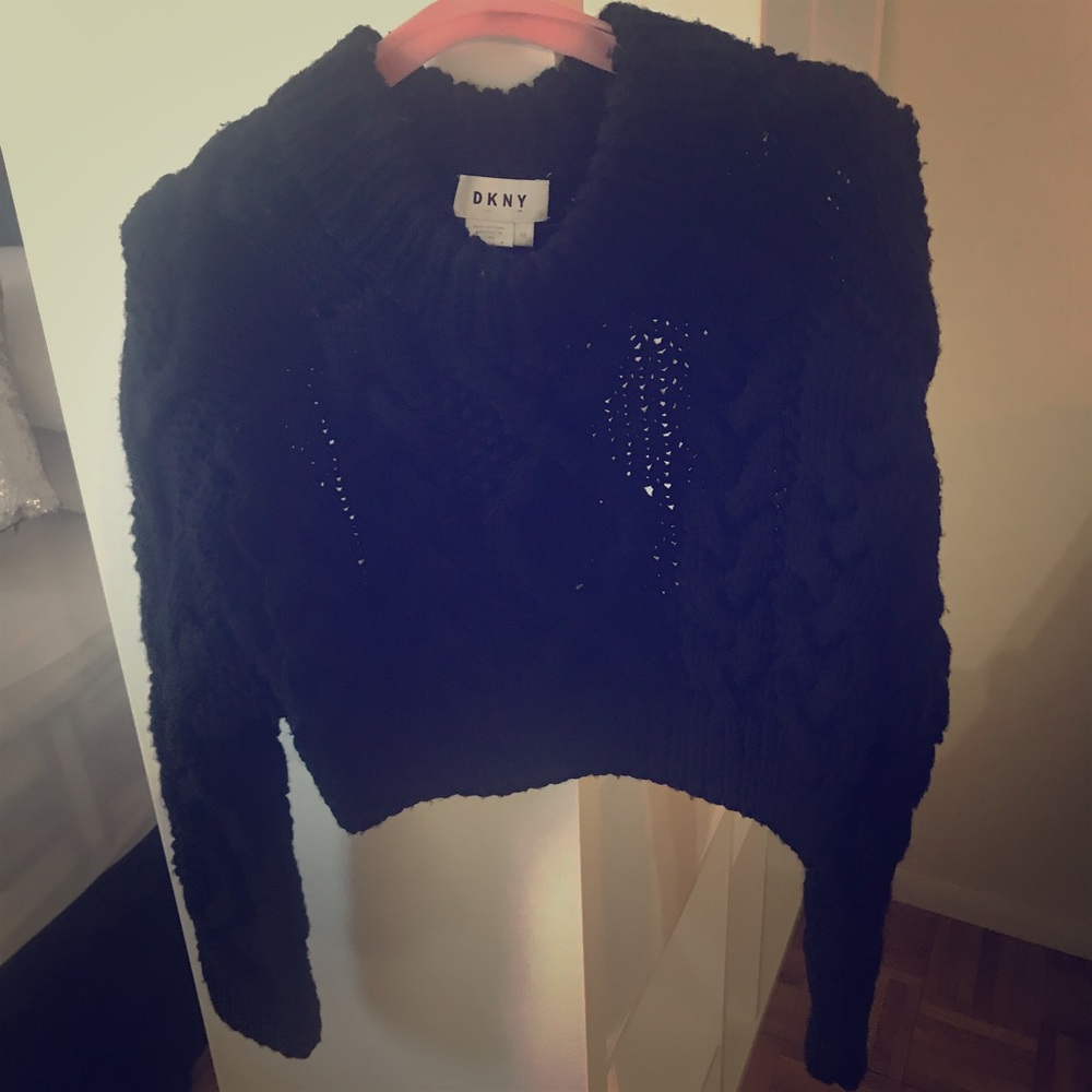 Heavy DKNY crop sweater. Band new